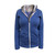 Tussock Ridge - Ladies Merino-Tencel Full Zip Jacket with Hood (MH303)Misty/Blue/Silver