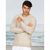 Man wearing Crew Sweater in Natural. Man wearing Crew Sweater in Natural.