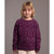 McDonald - Possum and Merino Children's Fair Isle Sweater (3003) Berry/Lilac
