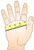 An image of a cartoon hand with measuring tape across it. An image of a cartoon hand with measuring tape across it.