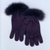 Koru - Merino & Possum Fur Trimmed Gloves SALE (KO56SALE)Grape
