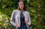 Woman wearing Country Laine - Diagonal Cardi (CL0126-IND2026) in the colour Cement.