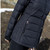 Close up of  Moke - Lucy Cloud Touch Packable Down Jacket (LUCY) in the colour Black