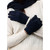 Koru - Merino & Possum Plain Gloves (KO48)Navy