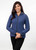 Koru Merino - Possum Two Tone Jacket (KO476)Periwinkle/Black