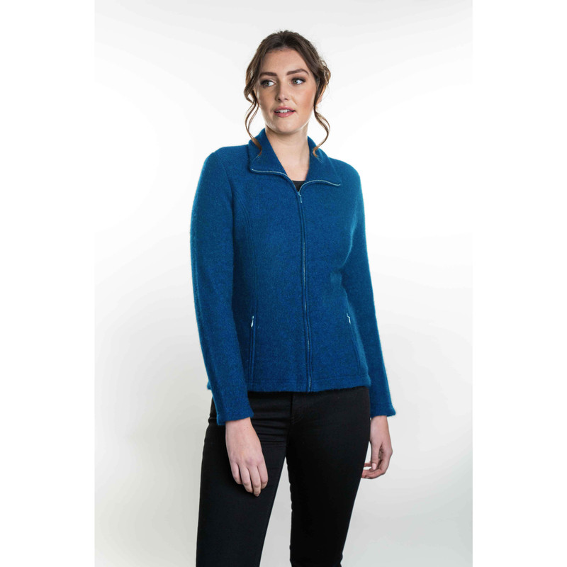 Koru Merino & Possum Shaped Zip Jacket | Womens