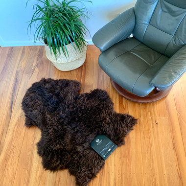 Classic Sheepskin - Natural Sheepskin Rug (Dark Brown Variation)