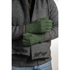 Koru - Merino & Possum Plain Gloves (KO48)Moss