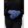 Koru - Merino & Possum Plain Gloves (KO48)Periwinkle