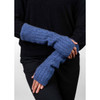 Koru Cabled Merino - Possum Glovelets (KO62)Periwinkle