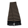 Black - Lothlorian - Merino Possum Multi Striped Scarf (9951)