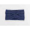 Koru Merino - Possum Cable Headband (KO94)Periwinkle