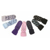 Left to right colours: Lilac Feet, Powder Blue with Feet, Purple Stars, Pink Stars, Navy Stars, Black/Blue Feet and Black Ferns.