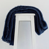 Navy colour mohair rug