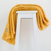 Ochre colour mohair rug