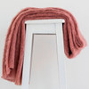 Tearose colour mohair rug