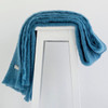 Lake colour mohair rug