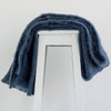 Indigo colour mohair rug