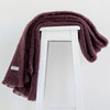 Mulberry colour mohair rug