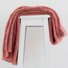 Tearose colour Mohair blanket throws