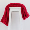 Scarlet colour Mohair blanket throws