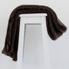 Chocolate colour Mohair blanket throws