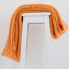 Mango colour Mohair blanket throws