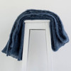 Indigo colour Mohair blanket throws