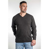 Koru - Men's Merino & Possum V Neck Sweater (KO841)Espresso