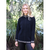 Lothlorian - Motif Zip Cardigan Black