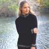 Lothlorian - Motif Zip Cardigan Black