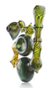 Lethal Glass Custom Disc Bubbler Pipe Three Quarter Right