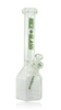 11" Nice Glass Green Hexagon Base Straight Tube Quarter Right