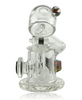 J-Red & Robinhood Glass Worked Flip Dome Rig Front Hinge Up