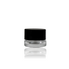 5ML BLACK CAP THICK WALL GLASS CONCENTRATE CONTAINER SCREW TOP