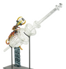 Close up Stratisphere Glass Carved Scorpiondipitycycler With Custom Metal Stand Quarter Right Profile on Stand Close up Stratisphere Glass Carved Scorpiondipitycycler With Custom Metal Stand Quarter Right Profile on Stand