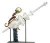 Stratisphere Glass Carved Scorpiondipitycycler With Custom Metal Stand Stratisphere Glass Carved Scorpiondipitycycler With Custom Metal Stand
