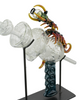 Stratisphere Glass Carved Scorpiondipitycycler With Custom Metal Stand Stratisphere Glass Carved Scorpiondipitycycler With Custom Metal Stand