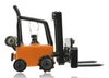 Lord & Elbo Glass Mini Forklift Rig Right Profile With Dome