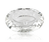 GLASS CRYSTAL ROUND MULTI FACETED ASHTRAY