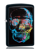 ZIPPO COLOURFUL SKULL DESIGN