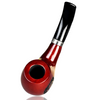 Top down view of Bent Apple Hobbiton 5.25" Pulsar Shire Pipe Lord Of The Rings Edition Left profile