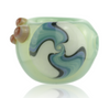 GLASS PIPE JADE WITH FRONT WIG WAG SECTION