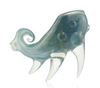 SEA SHELL GLASS PIPE BLUE