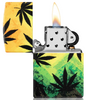 Zippo Cannabis Leaves Lighter Open