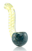 GLASS PIPE SPIRAL FUME WITH BLUE FRIT