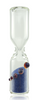 Thatcher Glass Heady 30 Second Sand Timer Purple & Blue Sand with Red Mibs.