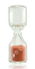 Thatcher Glass Heady 45 Second Sand Timer Orange Sand With Clearish Mibs.