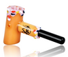 Pulsar Delicious Dunker Glass Hammer Pipe - Strawberry Pink Right Profile