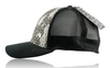 No Bad Ideas Stash Pocket Hat Black With Circles & Squares Side